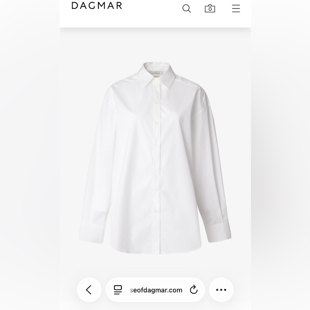 Dagmar White Button Up - Picture 4 of 8